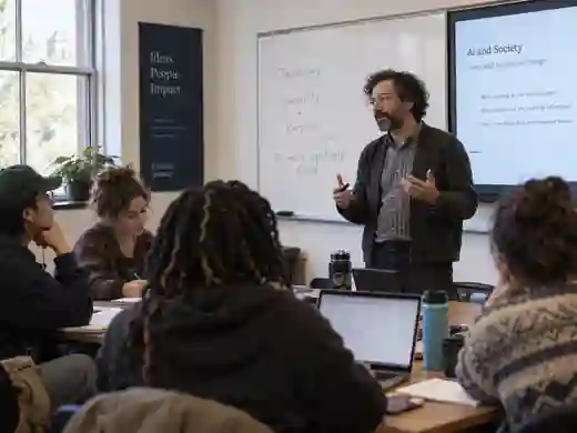 Documentary style seminar about AI and society